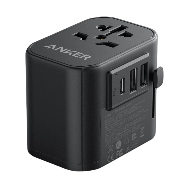 Anker PowerExtend USB-C 30W Travel Adapter - Black - شاحن